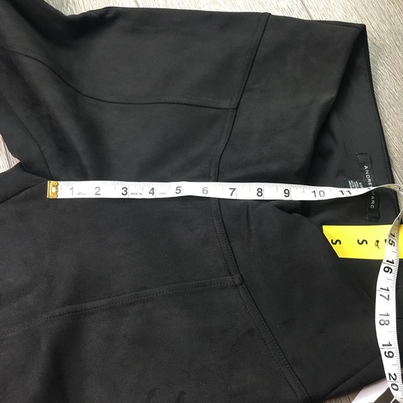 NWT Andrew Marc Pull On Trouser Skinny Pants Stretch Waistband Black Small - Picture 8 of 8